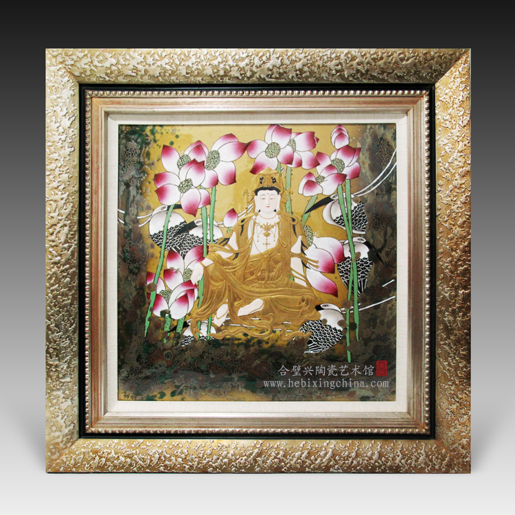 宁钢,《坐莲观音》